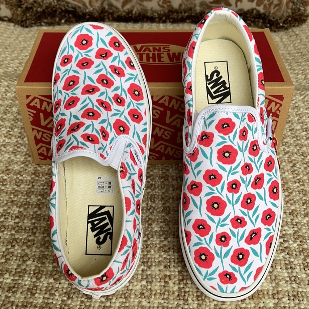 Vans Classic Slip-On Flowers/True White WMNS - Picture 2 of 16